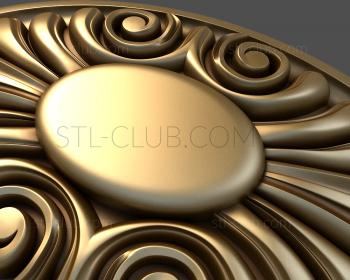 3D model Brooch with monogram (STL)